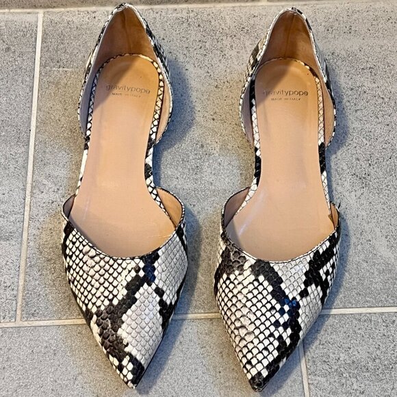 Gravitypope Woman's Convertible Snakeskin Flats Size 9 (40) - Picture 2 of 14
